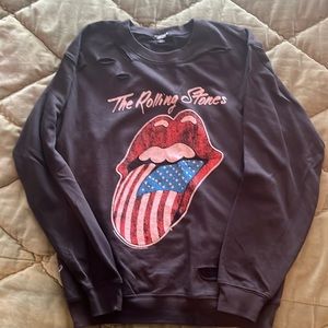 Rolling Stones Distressed Top
